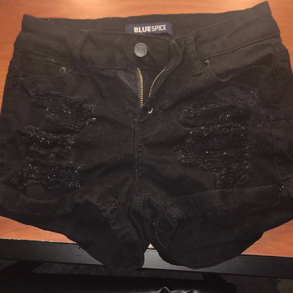 Black-washed Jean shorts